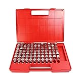 HFS(R) Steel Pin Gauge Set Minus Gages M5 with Plastic Case for Carpenters and Home Improvement 0.751