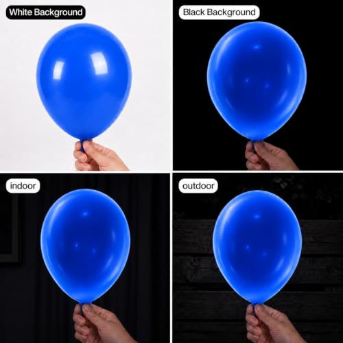Image of 100 Pcs UV Neon Blue Balloons 12 inch Neon Party Supplies, Balloons, Glow in the Dark for Birthday, Graduation, Baby Shower,Wedding, Anniversary Valentines Party Decorations