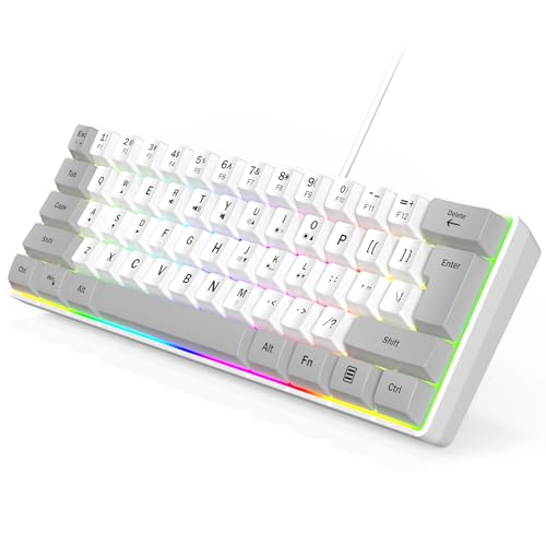 Wired RGB Gaming Membrance Keyboard. 60 Percent Mini...
