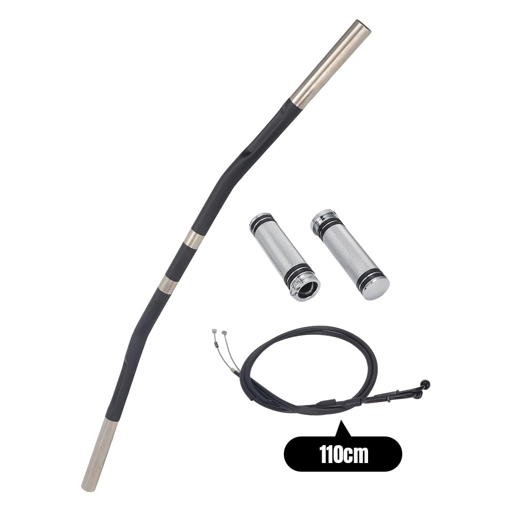 Guidon de frein de 2,5 cm avec câble d'accélérateur de 110 cm pour Sportster XL 2007+