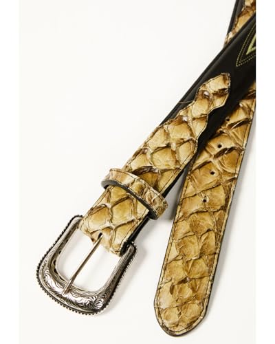 Cody James Men's Exotic Pirarucu Billet Belt Green 322