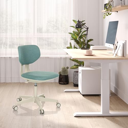 hjh OFFICE Kinderdrehstuhl mit höhenverstellbarer Rückenlehne Kid Classic Mitwachsender Schreibtischstuhl für Kinder von 6-12 Jahre, Blau