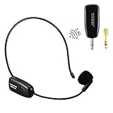 Equipado con micrófono de mano, colgador de oreja extraíble, receptor de señal, Línea de carga USB, enchufes intercambiables de 6,35 mm, puede recibir diferentes equipos, Con instrucciones detalladas para el usuario.