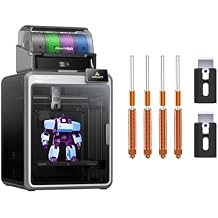 Comgrow Creality K2 Pro Combo 3D Printer Multicolor 3D Printers with CFS 600mm/s Printing Speed 300C Direct Drive Extruder Chamber Heating and 4PCS Nozzles and 2PCS Cutters
