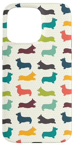 Funny Cute Multicolor Pattern Welsh Pembroke Corgi Dog Lover �X�}�z�P�[�X iPhone 15 Pro Max �p