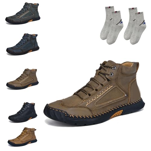 Sawbehind Mens Boots, Sawbehind Men'S Waterproof Handmade Boots, Arch Support, For Outdoor, Hiking, Travel, Sports