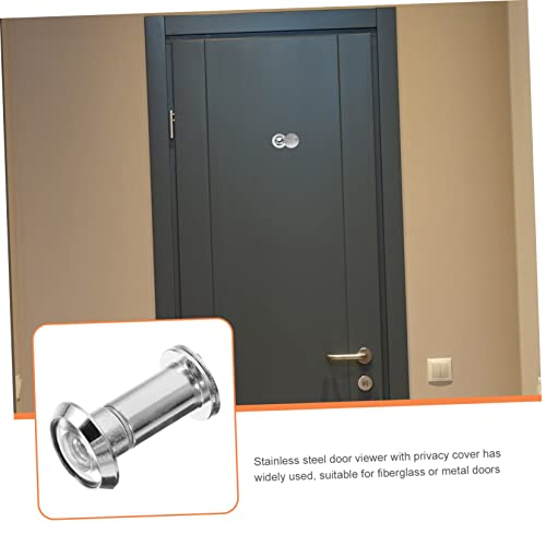 Visor de Mirilla para Puerta POPETPOP HD con Cubierta de Privacidad Acero Inoxidable Lente Gran Angular Ajuste Universal para Puertas Frontales miniatura 2