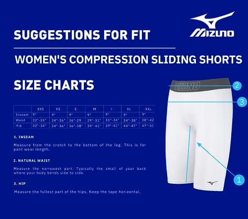 Mizuno Women's Compression Softball Sliding Short3