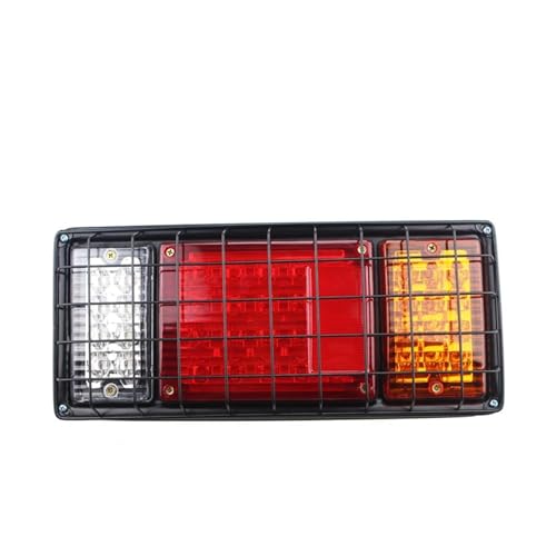 Feux remorque 40 LED avec grille en fer clignotants et feux de freinage camion arrière