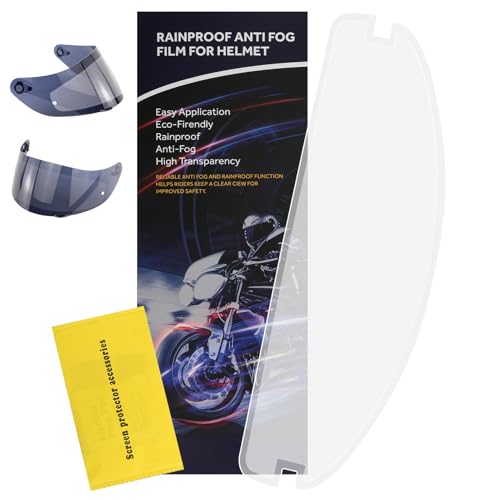 1PCS Universal Helmet Shield Anti Fog Film, Auto Tint Transition Film for Motorcycle Helmet Visors & Football Visors,Ideal for Riders, Athletes & Outdoor Enthusiasts in All Weather