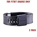BANDCUFFS Brand Security Loop for Fitbit Charge; (Simply Black)