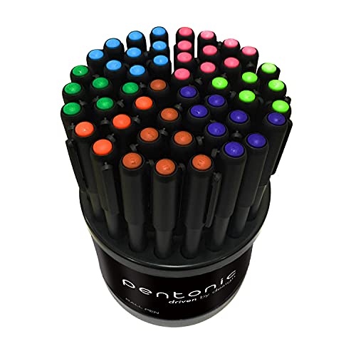 Pentonic Multicolor Ink Ball Pens Tumbler, Pack of 50
