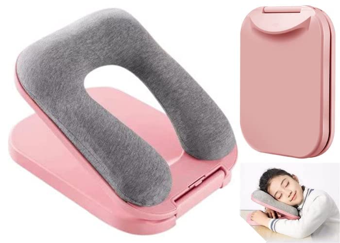 govindgopal Foldable U-Shaped Nap Pillow | Office Desk Sleep Cushion for Students & Adults | Lunch Break Pillow for Airplane, Train, Car, Office & Outdoor Use-picture-18