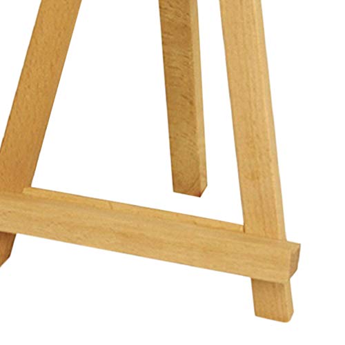 Amosfun Mini carrinho de madeira para exibição de madeira de cavalete pequeno artista de madeira nat