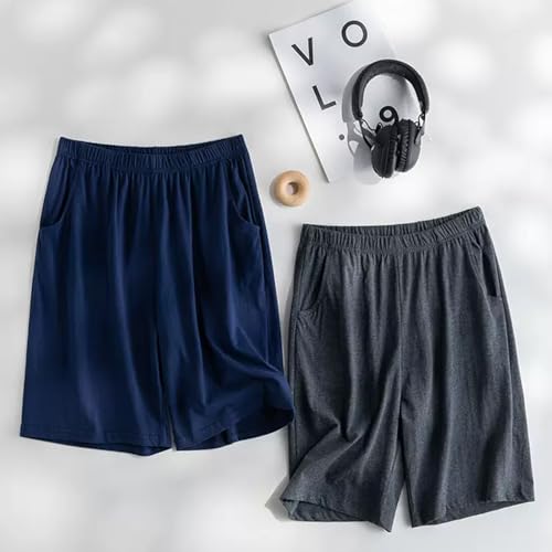 Generic 2 Pacote de Pijama dos homens bottoms Lounge Sleep Shorts Macio Confortável Respirável Pijam