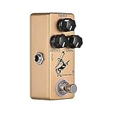 【3 Funktionsknöpfe】 TREBLE, OUTPUT & GAIN zum Einstellen der Leistung des Overdrive-Effekts.