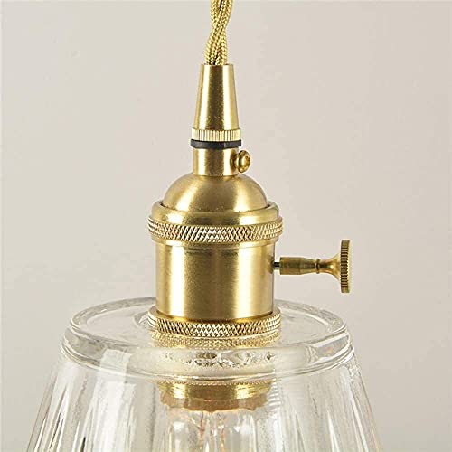 Lámpara colgante de oro para techos altos regulable con casquillo universal E27 6
