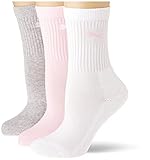 PUMA Sport Junior 3P Calcetines, Rose Water, 31-34 Unisex ni&ntilde;o