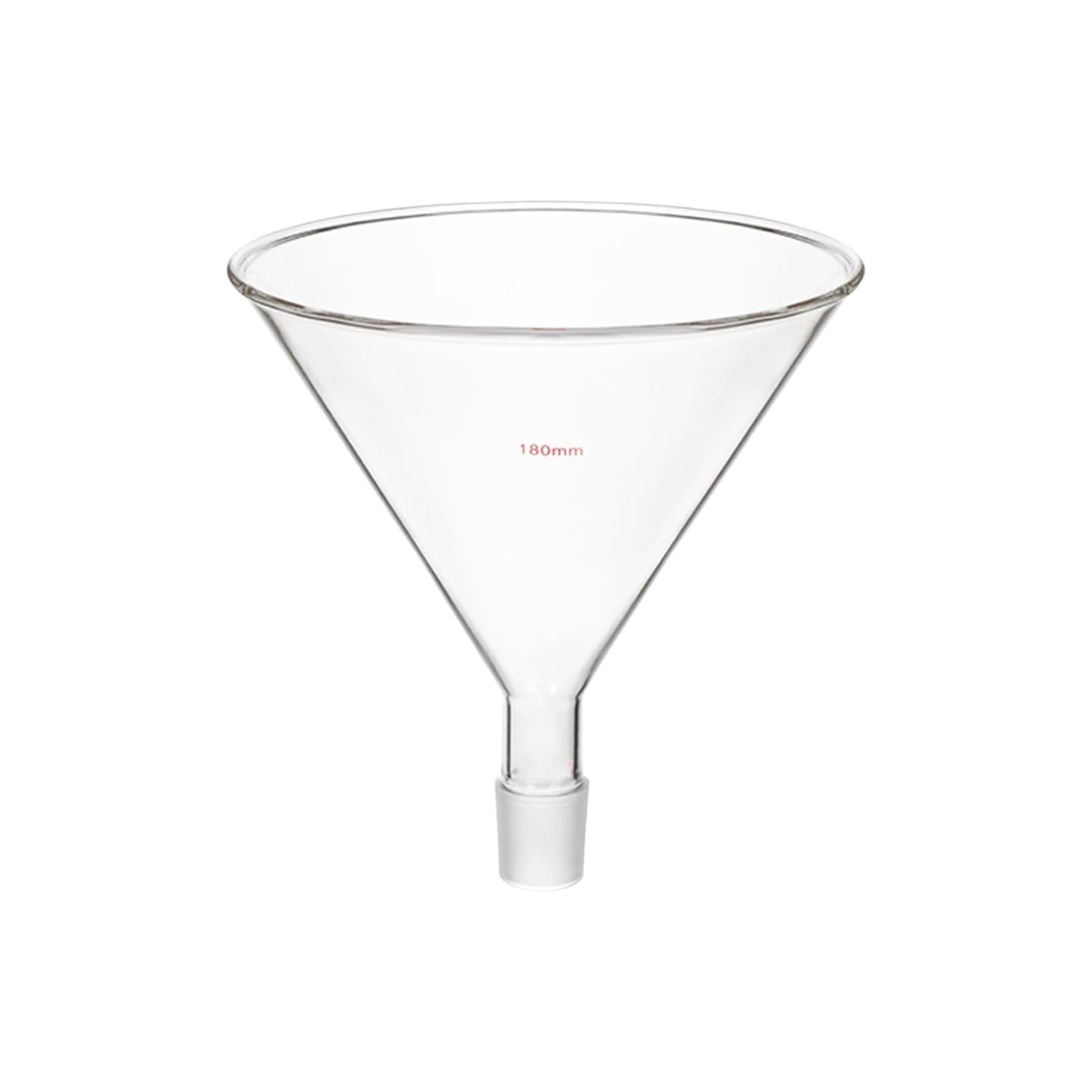 Embudo Filtración 60 Grados Vidrio Borosilicato Junta Esmerilada-180mm 34/35#