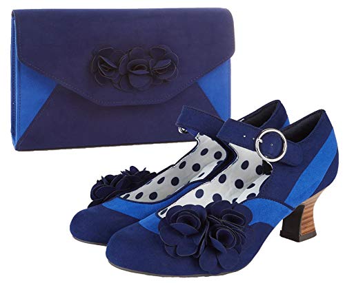 Chaussures Ruby Shoo Mabel rouge croco dotées d'un talon moyen confortable