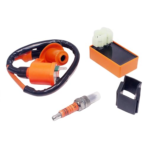 XSANMOTO CDI Box and Ignition Coil and SPARK PLUG for