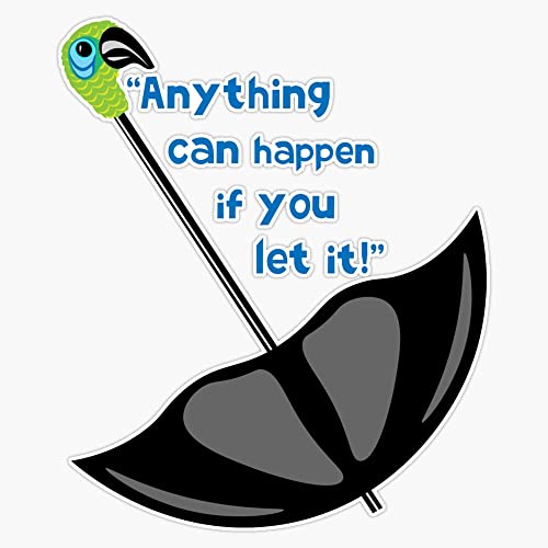 Mary Poppins Bumper Sticker Vinyl Decal 5 inches