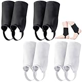 Cutecrop 4 Pairs Soccer Ankle Guards Protector Dual Sided Ankle Protection Soccer Ankle Support Ankle Pads for Soccer Football Volleyball Sports Running Basketball