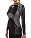 Sesto Senso® Camiseta Térmica Mujer Ropa Interior de Compresión Manga Larga Camisa Funcional Termo Activo (L, Gris)