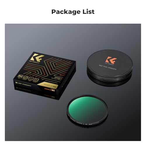 K&F CONCEPT 52mm Explosive-Proof MCUV Lens Protection Filter 28 Multi-Layer Coatings Ultra-Slim HD Waterproof Scratch Resistant Lens UV Filter for 4K/8K Photography (Nano-X Series)