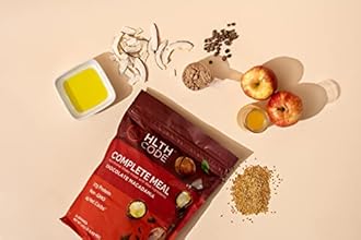 HLTH Code Complete Meal Replacement Shake - Healthiest Meal Replacement = Healthiest You | Keto Friendly | High Protein | Low Carb | Collagen | Gluten Free | Chocolate Macadamia (15 servings)