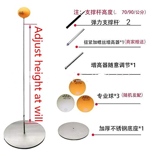 Lym Ping Pong Balls Paddles Set Table Tennis Training Elastic Soft Shaft Equipment Trainer Practice Ball Bulk Children Adult (2 Table Tennis Paddle & 3 Ping-Pong Balls) #TOP2