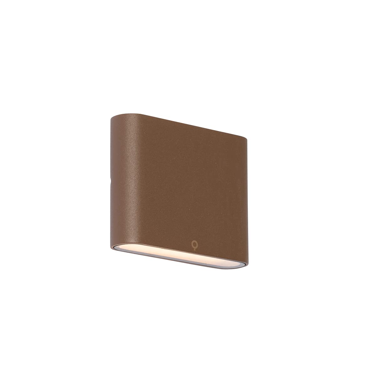 Qazqa led Modern Outdoor up and Down Light, wall Light for Garden - Batt - Rust Brown, incl. 9W lightsource, Integrated led, 11.5cm, IP65, Rectangle, 2-Way