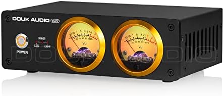 Douk Audio VU22 Dual Analog VU Meter Display DB Panel MIC+LINE Sound Level Meter