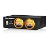 Douk Audio VU22 Dual Analog VU Meter Display DB Panel MIC+LINE Sound Level Meter (Black)