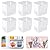 Szsrcywd 6 Pcs Refrigerator Organizer Bins,20oz Clear Plastic Fridge Side Door Storage Box,Stackable Food Fruit,Vegetable,Cereals Containers Set for Pantry Picnic Office Kitchen Organization