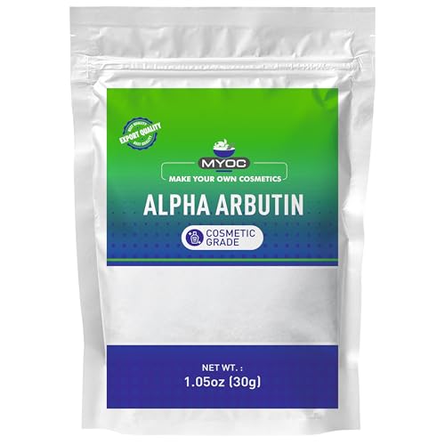 MYOC Alpha Arbutin Powder (30 g / 1.06 oz) - Cosmetic Grade for DIY Serums Creams and Skin Care Formulations