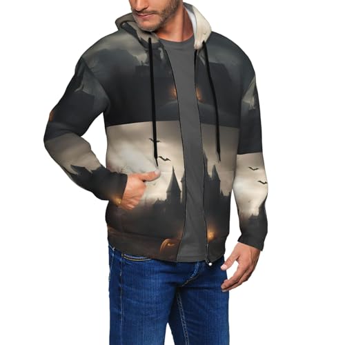 Sweat à capuche Halloween homme vêtement chaud automne hiver extensible