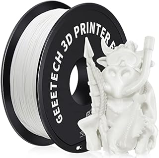 GEEETECH Filament ABS 1,75 mm biały, filament do drukarki 3D, 1 kg, 1 szpula
