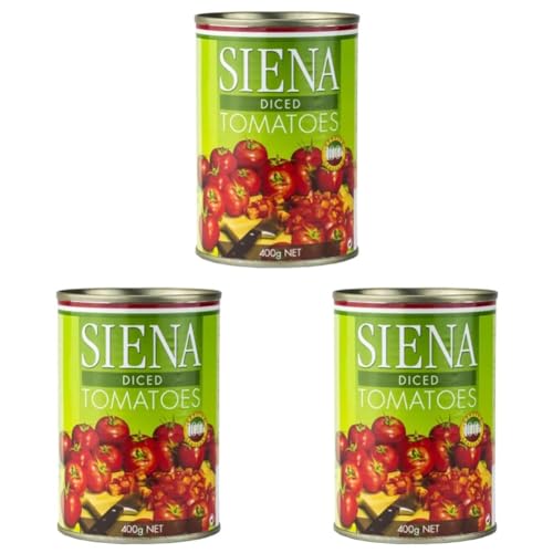 Siena Diced Tomatoes 400 g (Pack of 3)