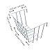 ZONYEO Mesh Wire Hook Basket, Multifunction Metal Wall Grid Panel Accessories Mounted for Organizer Balcony Plant Holder Storage White Coated