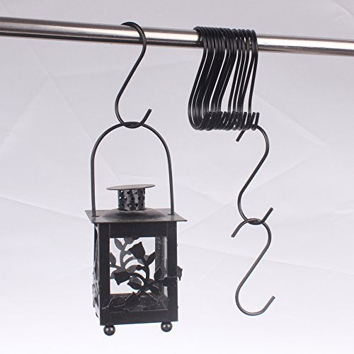 WARMBUY 30 Pack Black S Hooks Utility Hooks for Hanging Kitchen Pans Pots, Closet Clothes, Plants Bags Towels by WARMBUY - Image 3