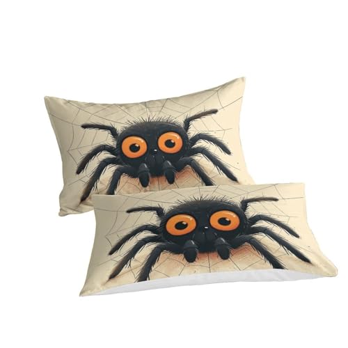 Housses de couettes imprimé araignées 3D microfibre de qualité supérieure