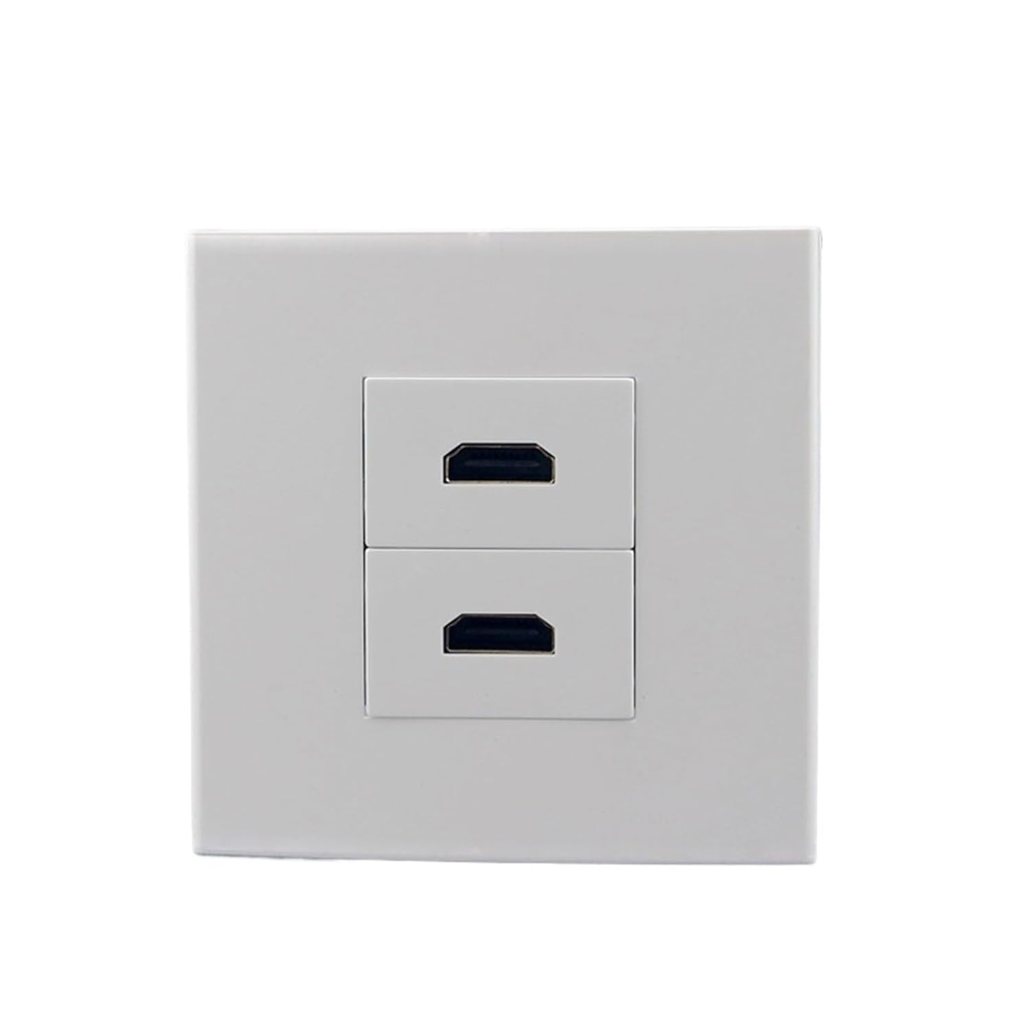 2-Port HDMI2.0 Wall Plate with 20cm Extension Cable