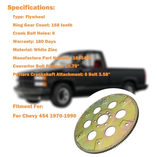 Eruditeness 1845400 High-Strength Chromoly Steel Flexplate SFI 29.1 Approved for Chevy 454 1970-1990 by Eruditeness - Image 2