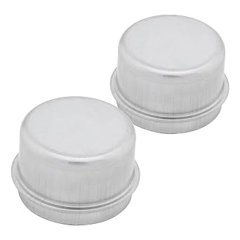 [2-Pack] Trailer Axle Wheel Hub and Bearing Dust Cap 1.78" Hub Bore