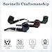 Savinelli Arcobaleno Brown 606 KS - Colorful Hand Crafted Wood Pipes, Handmade Briar Pipe From Italy, 6mm, Bent Billiard