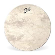 24" drum head for resonant or batter use Calftone is a synthetic alternative that embodies the look and sound of traditional calfskin Made using a blend of unique materials to produce warm, full, and rich tones A fixed internal overtone control focus...