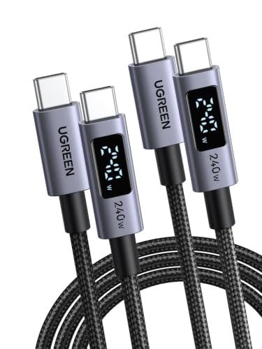 UGREEN 240W USB-C Kabel mit Digital Display PD3.1 Schnellladekabel – Ansicht 1