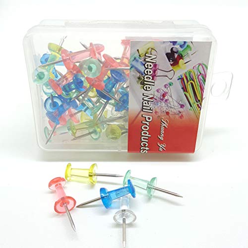 STOBOK 35 pçs Pinos Push Pins Pinos de mão Ferramenta DIY Pushpin de escritório para escola Home Off