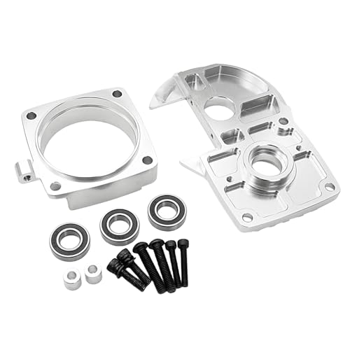FLMLF CNC Metal Quick Release Clutch Bell Support Frame Kit for 1/5 Hpi Rofun BAHA Rovan Km Baja 5b Ss 5t 5sc Rc Car Parts (Silver)